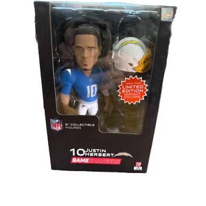 JUSTIN HERBERT SAN DIEGO CHARGERS NFL GAME CHANGERS 6" Vinyl Figure NEW!